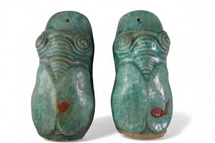 2 CHINESE WALL POCKETS