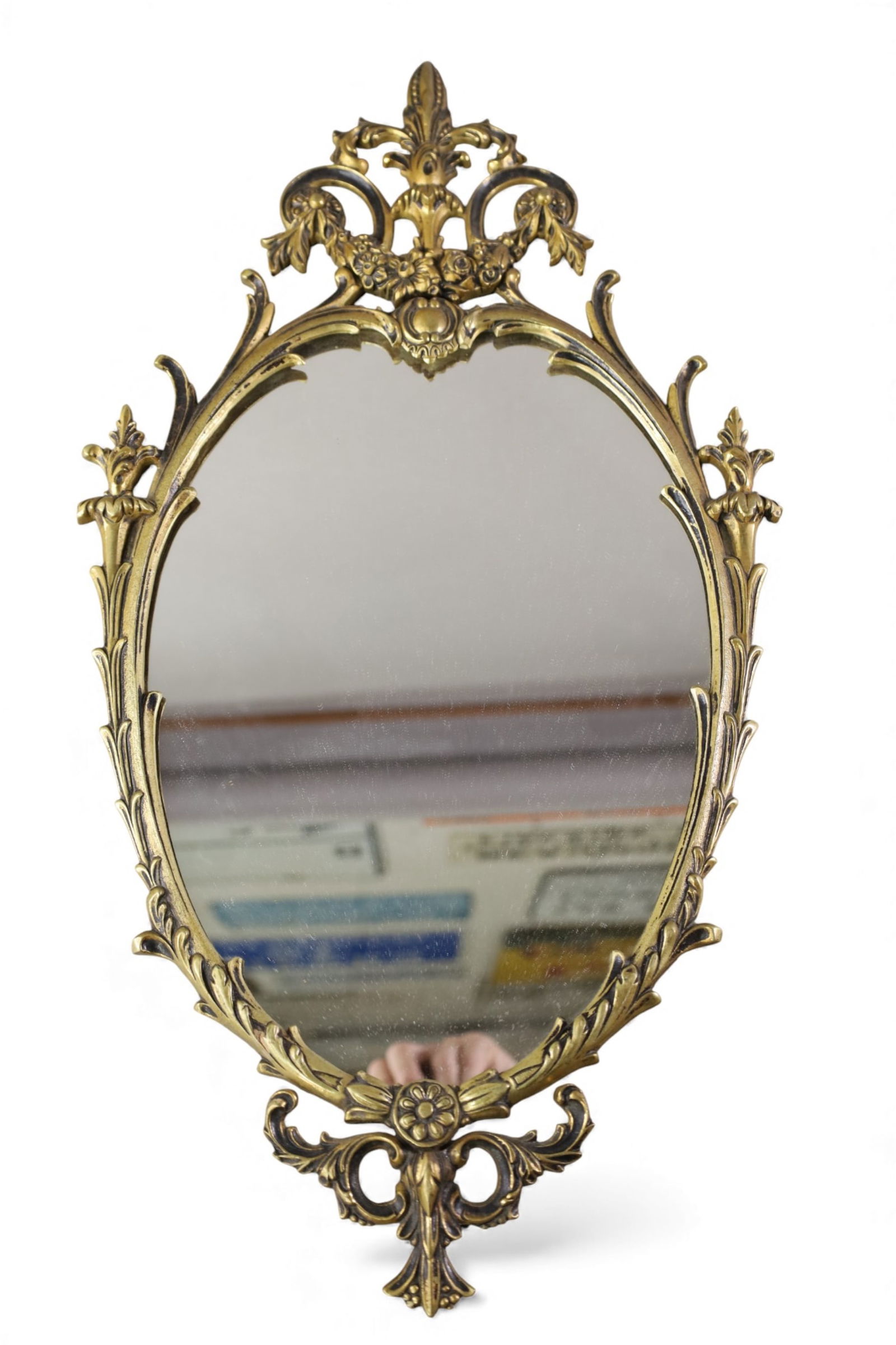 CAST METAL WALL MIRROR (1 of 3)