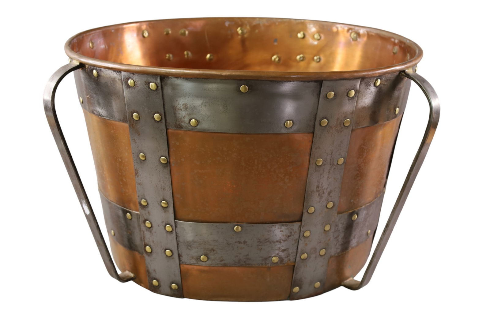 LARGE COPPER & METAL BUCKET (1 of 3)