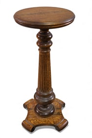 ANTIQUE AM. OAK PEDESTAL