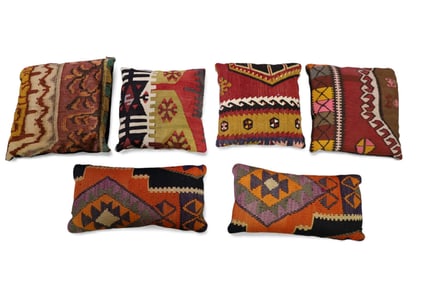 6 RUG PILLOWS