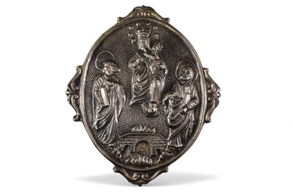 STERLING RELIGIOUS PLAQUE