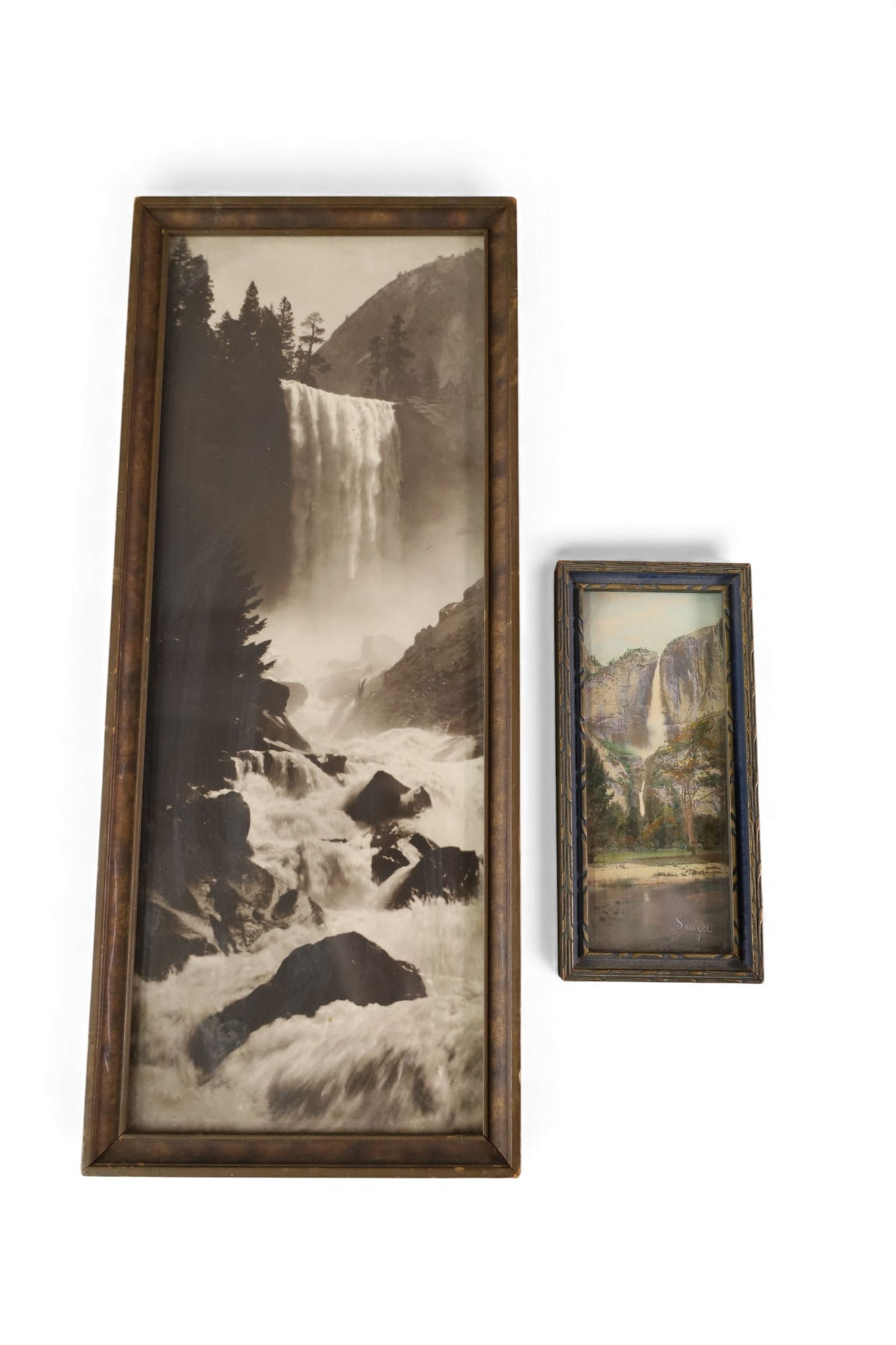 2 FRAMED PHOTOGRAPHS: 2 SMALL FRAMED PHOTOGRAPHS. 5 3/4" - 13" W