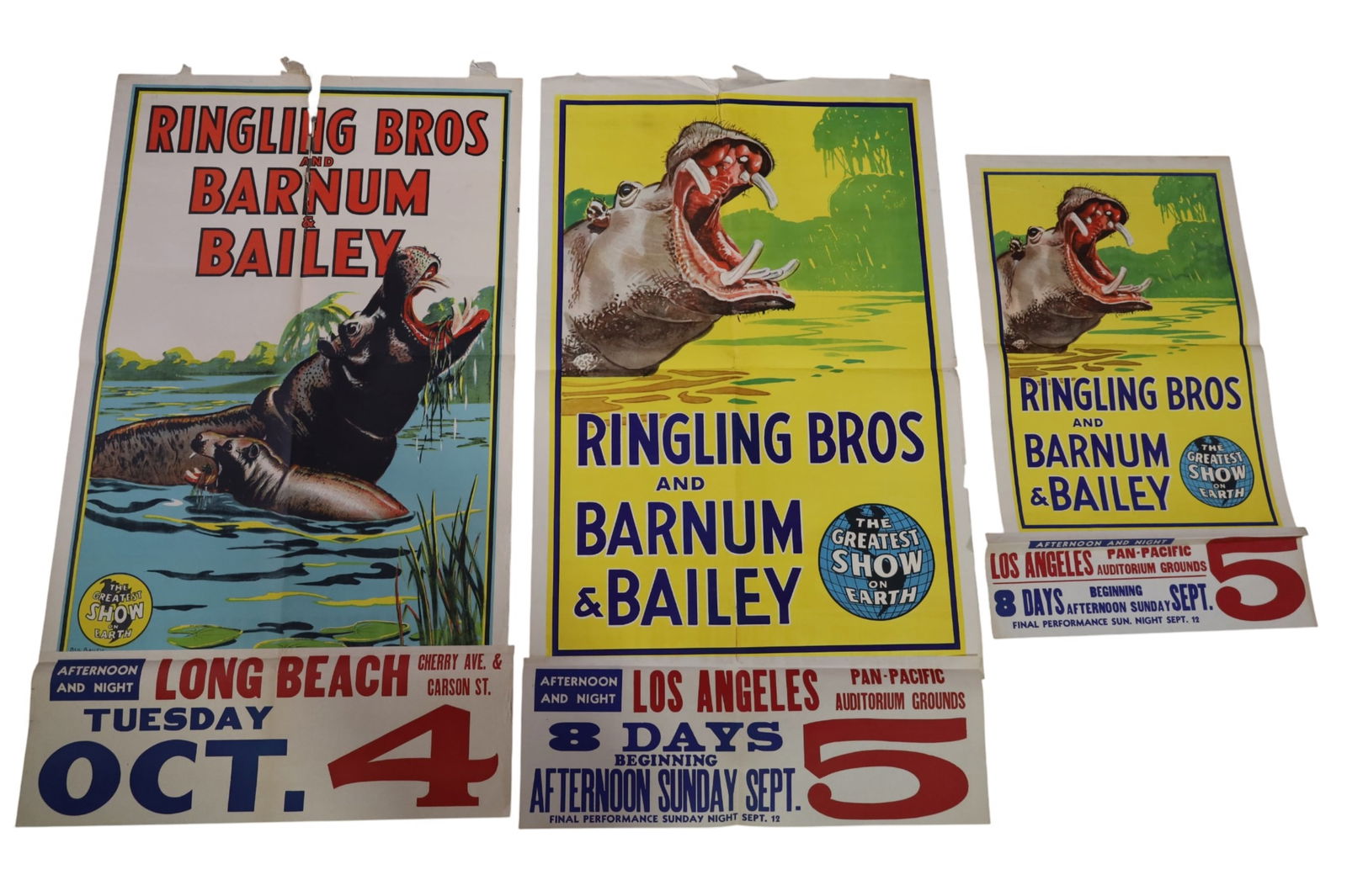 3 RINGLING BROS & BARNUM & BAILEY CIRCUS POSTERS (1 of 6)