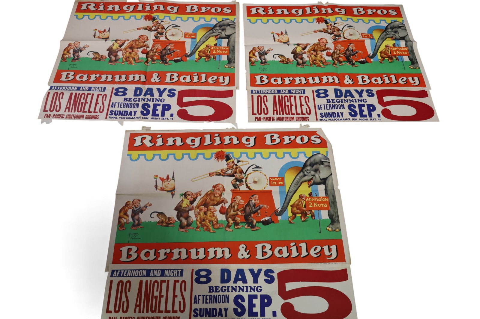 3 RINGLING BROS & BARNUM & BAILEY CIRCUS POSTERS (1 of 4)
