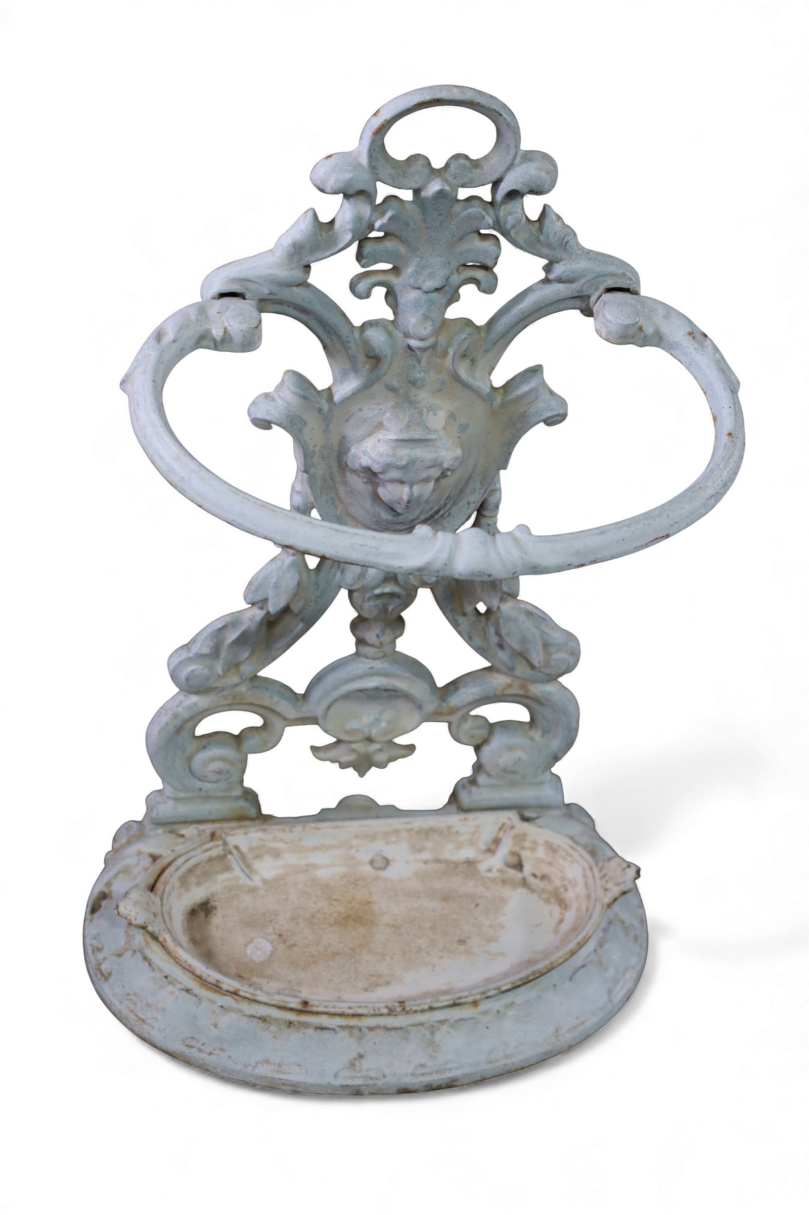 VICTORIAN CAST IRON UMBRELLA STAND (1 of 2)
