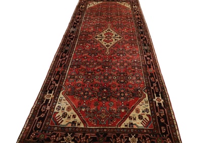 APPROX 10' 6" x 4' 4" HANDMADE WOOL RUG