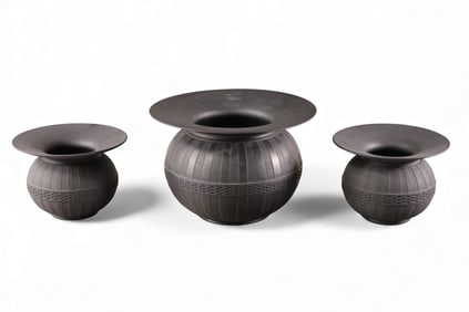 WEDGWOOD BASALT SPITOONS