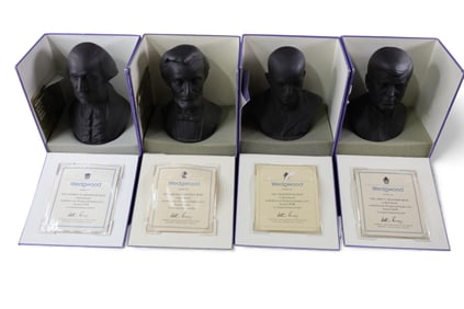 4 WEDGWOOD PRESIDENTIAL BUSTS