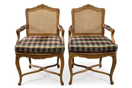 PAIR OF FRENCH ARMCHAIRS