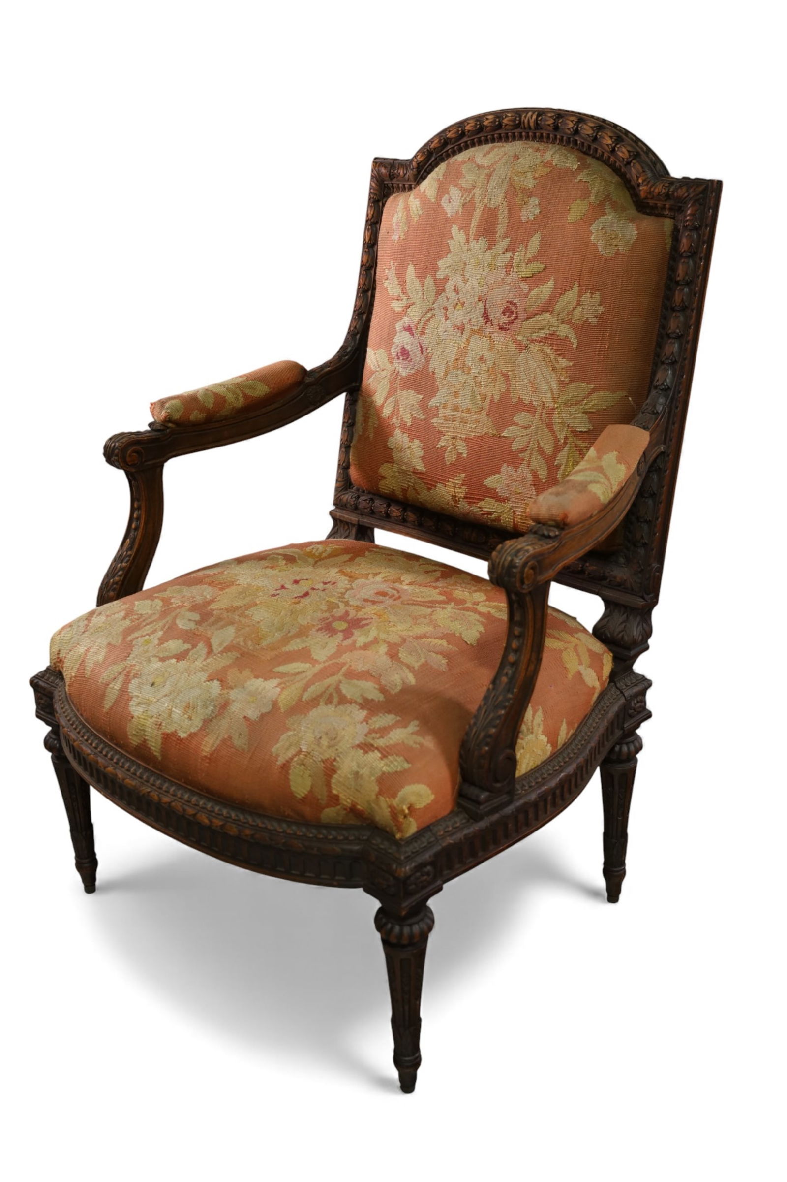FRENCH NEEDLEPOINT ARMCHAIR (1 of 3)