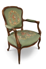 NEEDLEPOINT ARMCHAIR