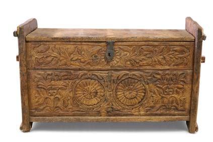 LARGE CARVED TRUNK