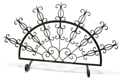 IRON FIREPLACE SCREEN