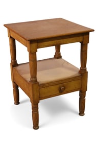 PRIMITIVE PINE SIDE TABLE