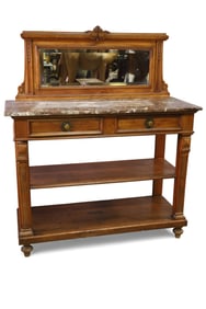 FRENCH MARBLE TOP SERVER