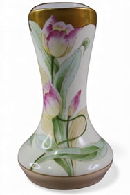 HAND PAINTED TULIP VASE