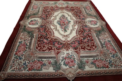 APPROX 8' x 10" HANDMADE WOOL RUG