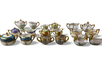 COLLECTION OF CREAM & SUGARS