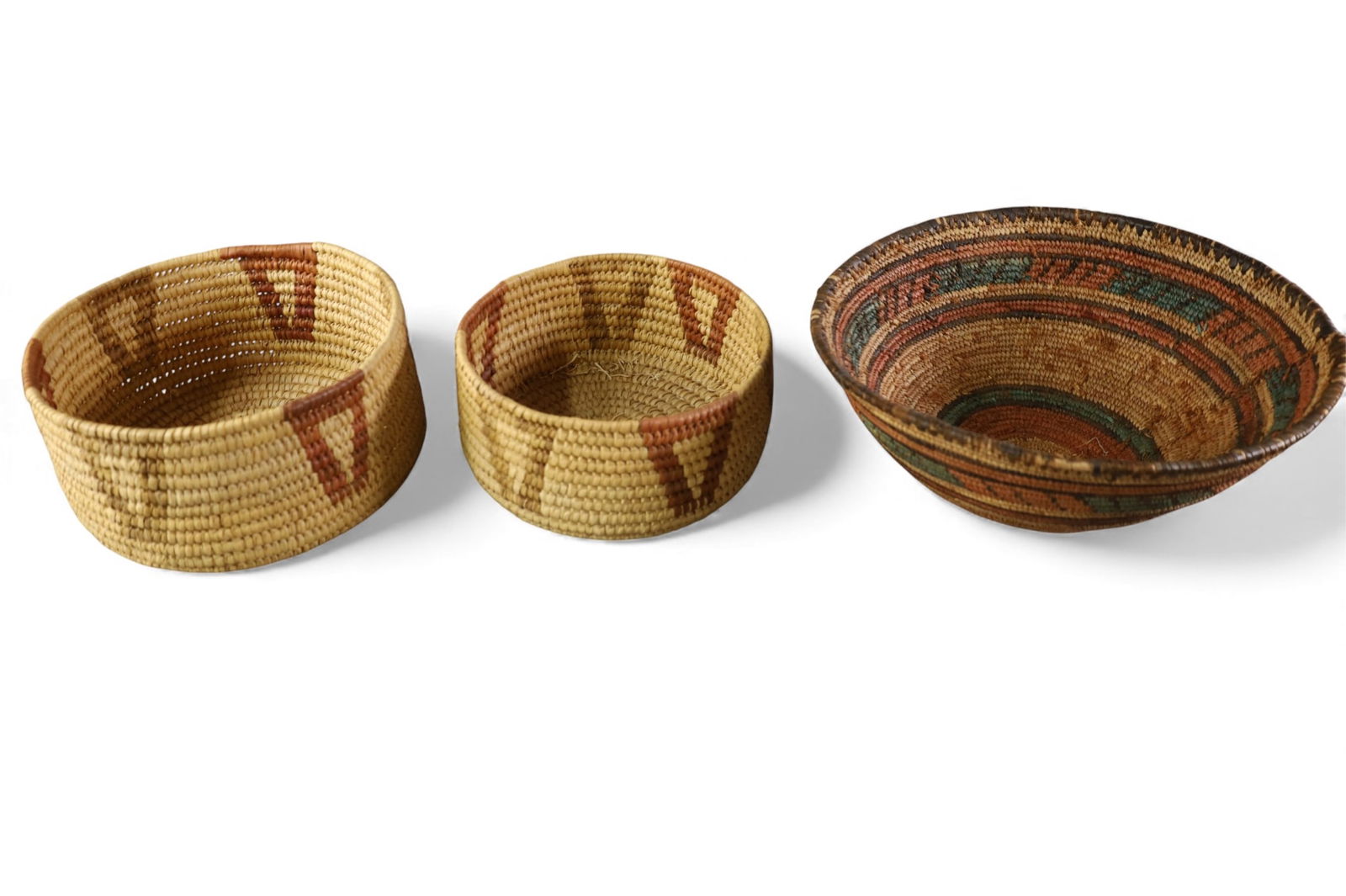 3 WOVEN BASKETS (1 of 2)