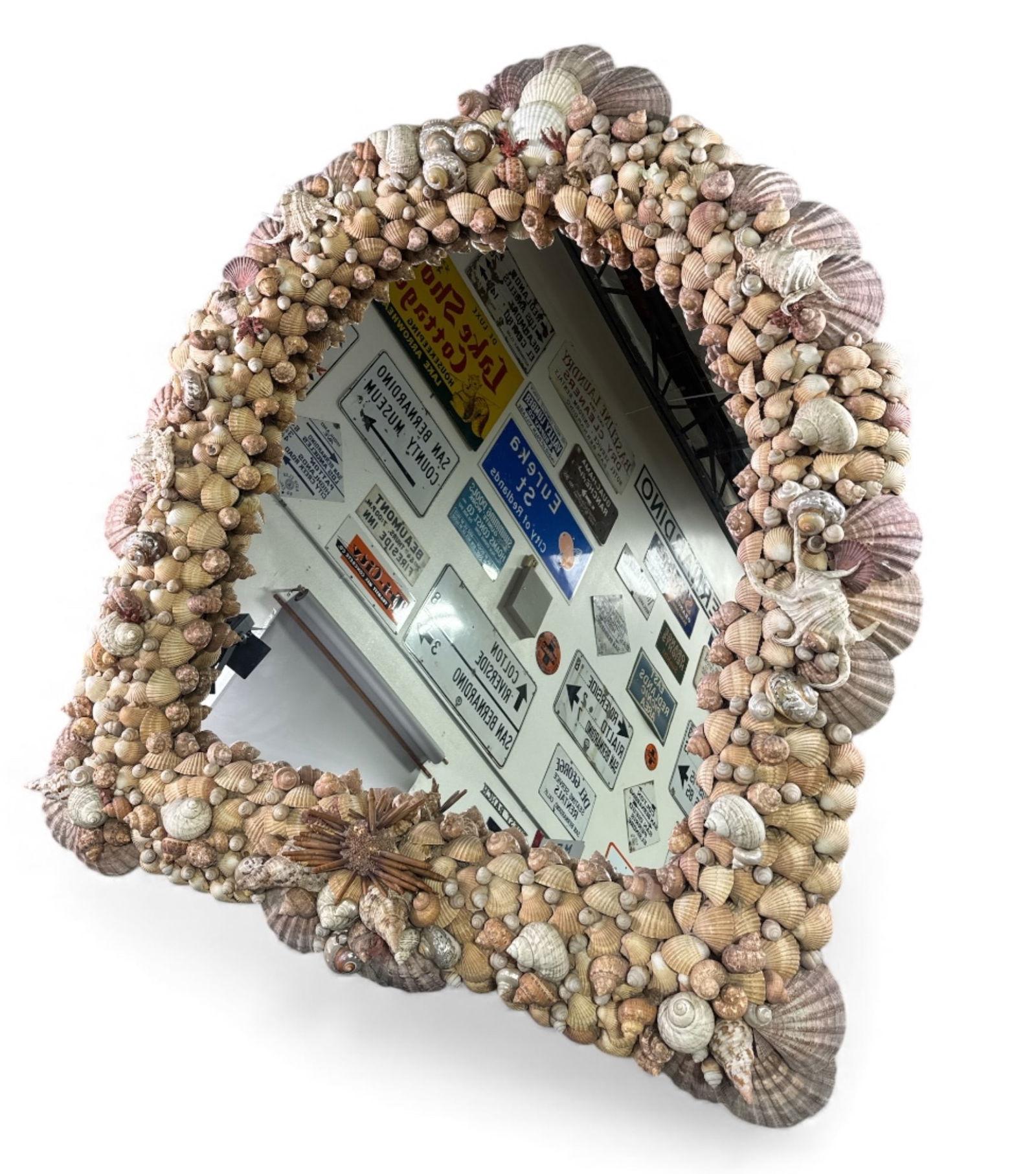 6 FOOT TALL CUSTOM MADE SHELL MIRROR (1 of 3)