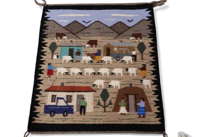 SMALL NAVAJO PICTORIAL WEAVING