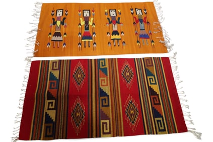2 MEXICAN WEAVINGS