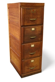 ANTIQUE OAK FILE CABINET