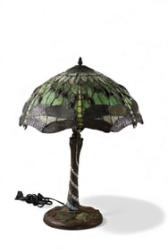 LEADED GLASS TABLE LAMP