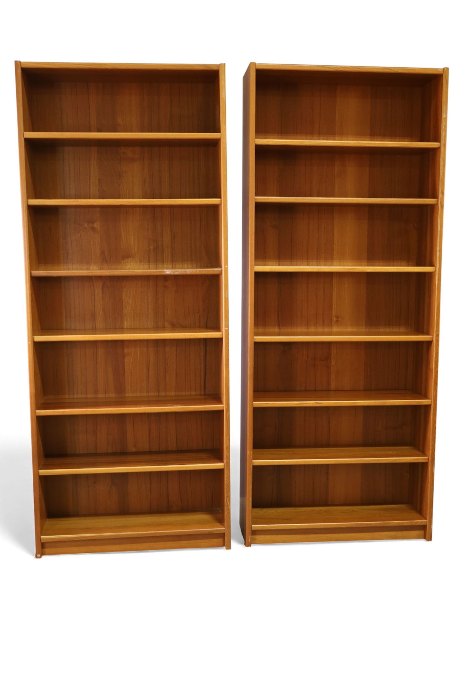 PAIR OF TEAK BOOKCASES (1 of 3)