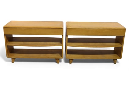 PAIR OF HEYWOOD WAKEFIELD NIGHTSTANDS