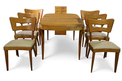 HEYWOOD WAKEFIELD DINING TABLE & CHAIRS