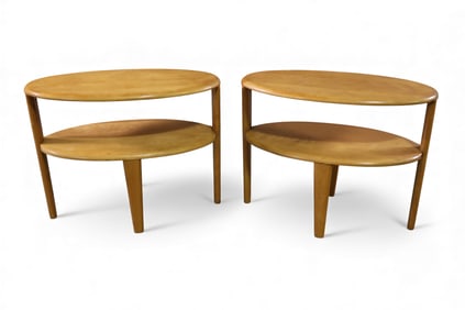 PAIR OF HEYWOOD WAKEFIELD SIDE TABLES