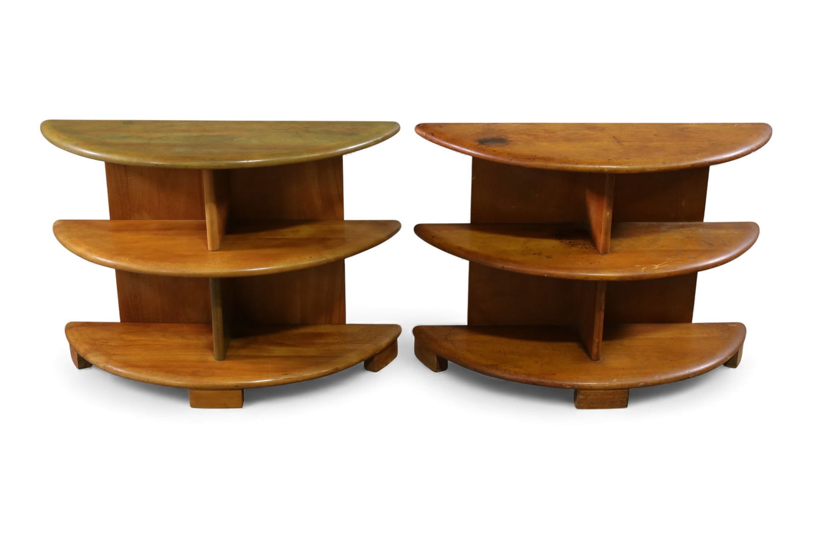 PAIR OF HEYWOOD WAKEFIELD END TABLES (1 of 3)