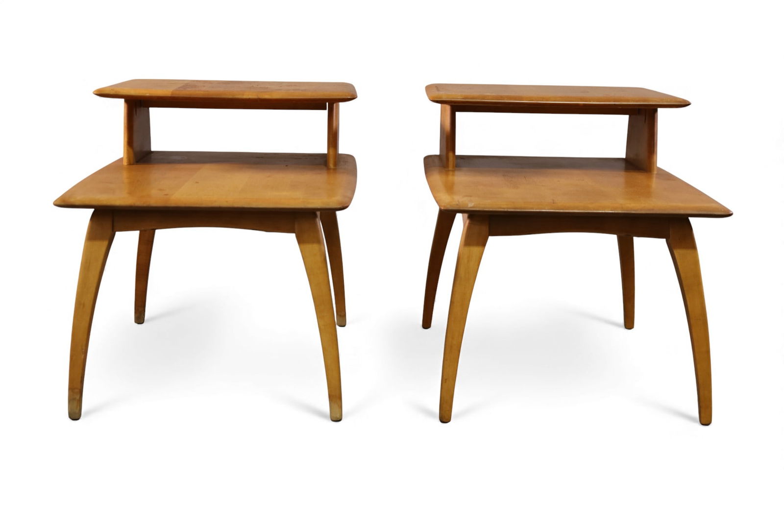 PAIR OF HEYWOOD WAKEFIELD END TABLES (1 of 4)