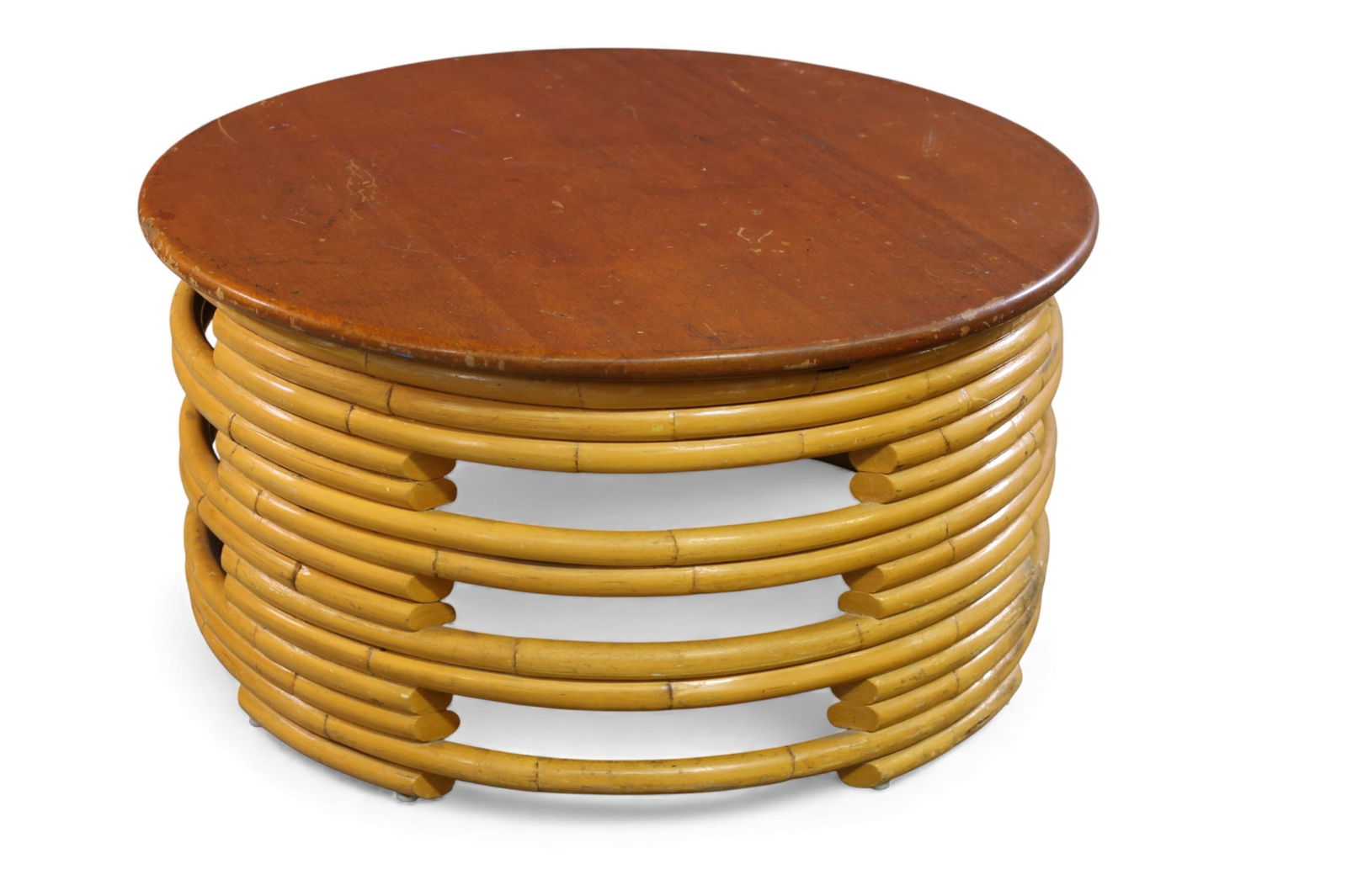 RATTAN COFFEE TABLE (1 of 2)