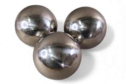 3 CHROME SPHERES