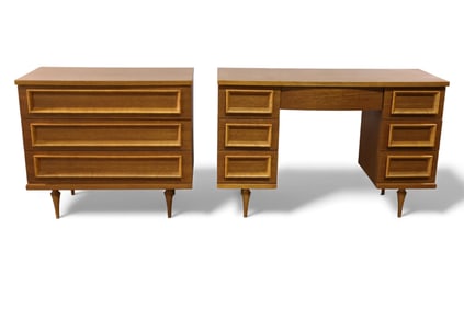 2 PIECE MID CENTURY MODERN BEDROOM SET