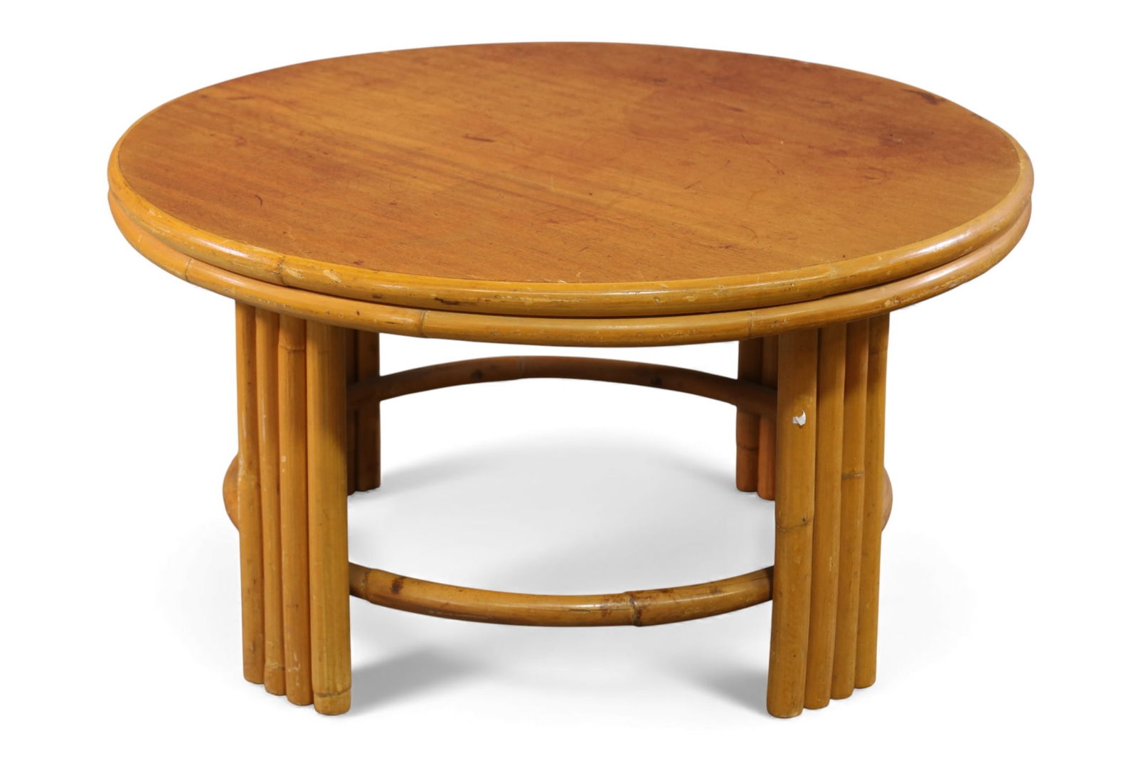 RATTAN COFFEE TABLE (1 of 2)