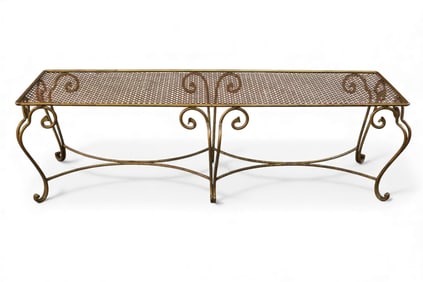 HOLLYWOOD REGENCY BENCH