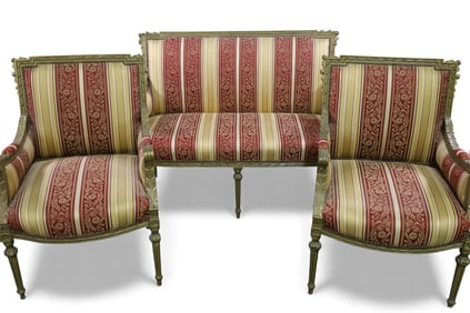 3 PIECE LOUIS XVI PARLOR SET