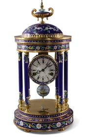CLOISONNE MANTLE CLOCK