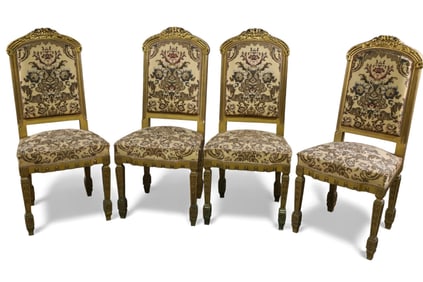SET OF 4 FRENCH SIDE CHAIRS