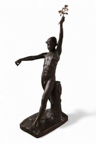 GERMAN NUDE MALE BRONZE