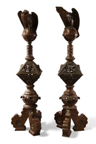 PAIR OF LARGE ANTIQUE GARNITURES