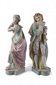 PAIR OF FRENCH BISQUE FIGURES