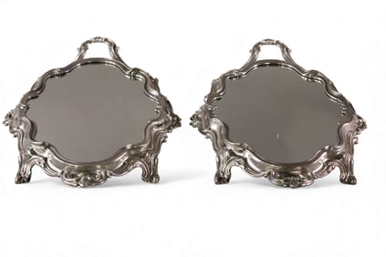 PAIR OF PLATEAU MIRRORS