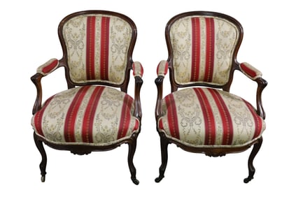 PAIR OF PARLOR CHAIRS