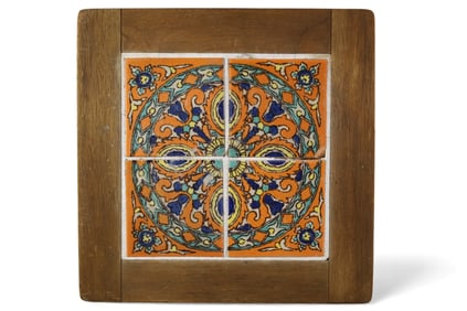 HISPANO MORESQUE TILE WALL PLAQUE