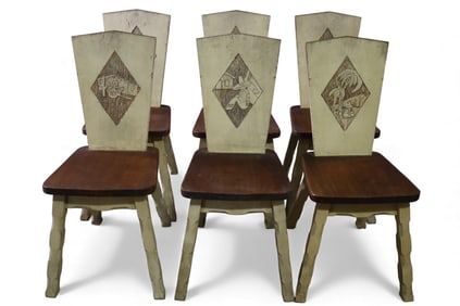 SET OF 6 MONTEREY STYLE CHAIRS